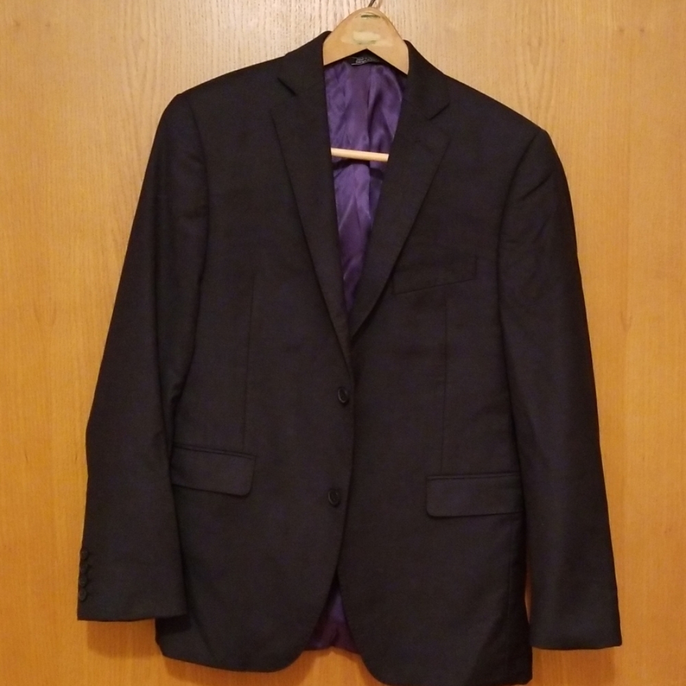 RED Saks Fifth Avenue Blue Wool Blazer Mint 38S